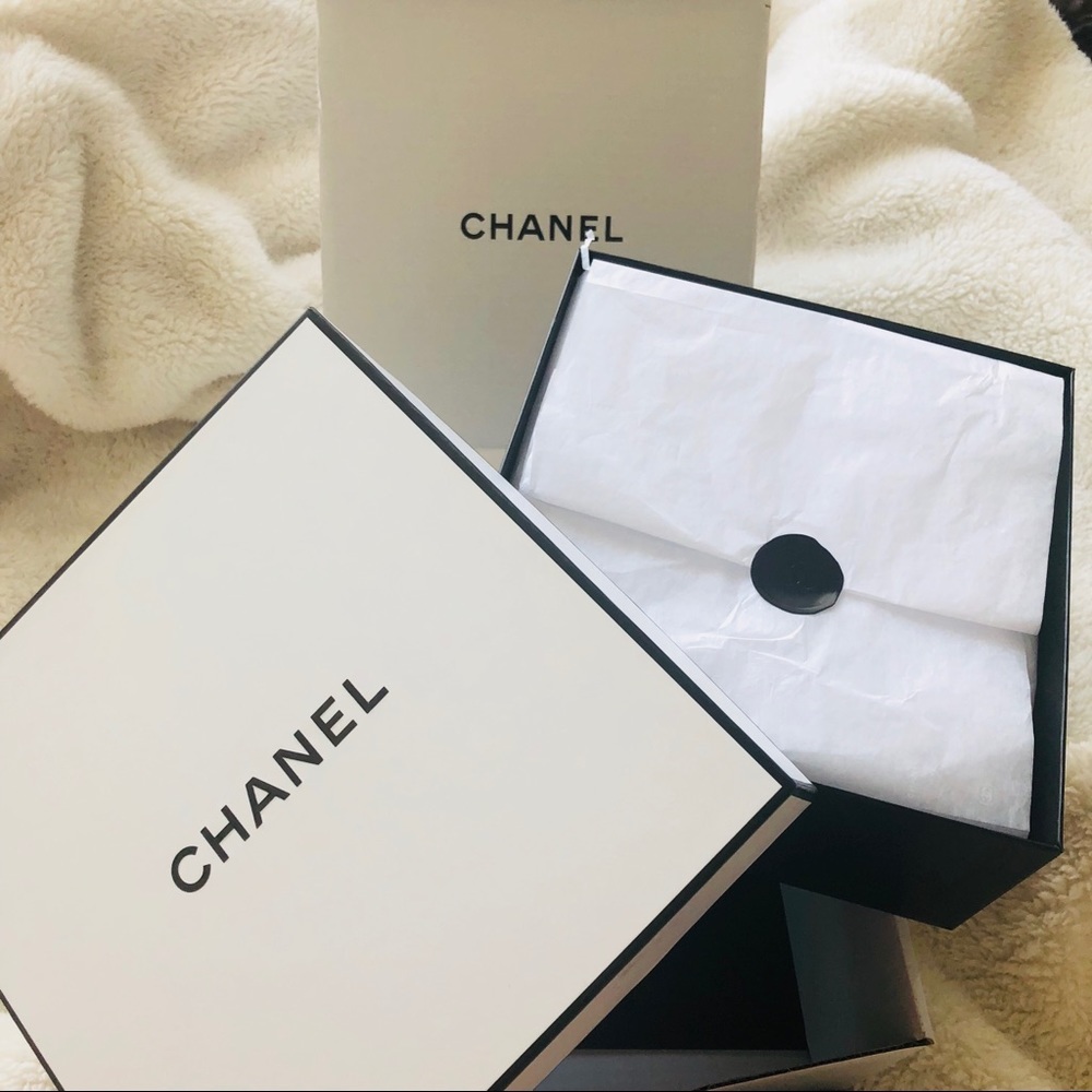 Chanel Authentic new square gift box 9”x9”